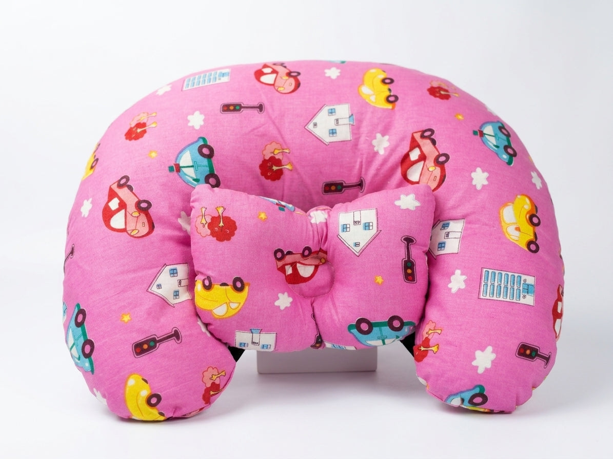 Nursing Pillow with Head Positioner made with Premium Cotton