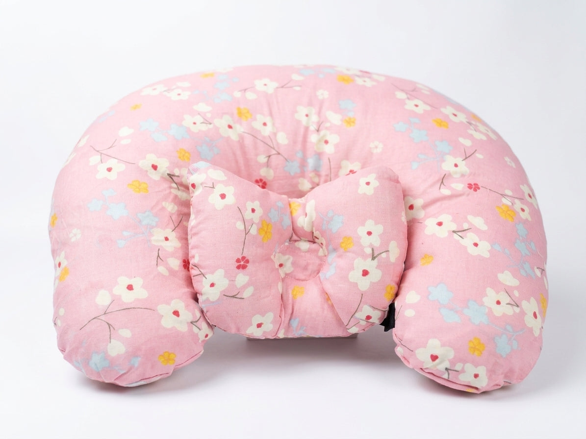 Nursing Pillow with Head Positioner made with Premium Cotton
