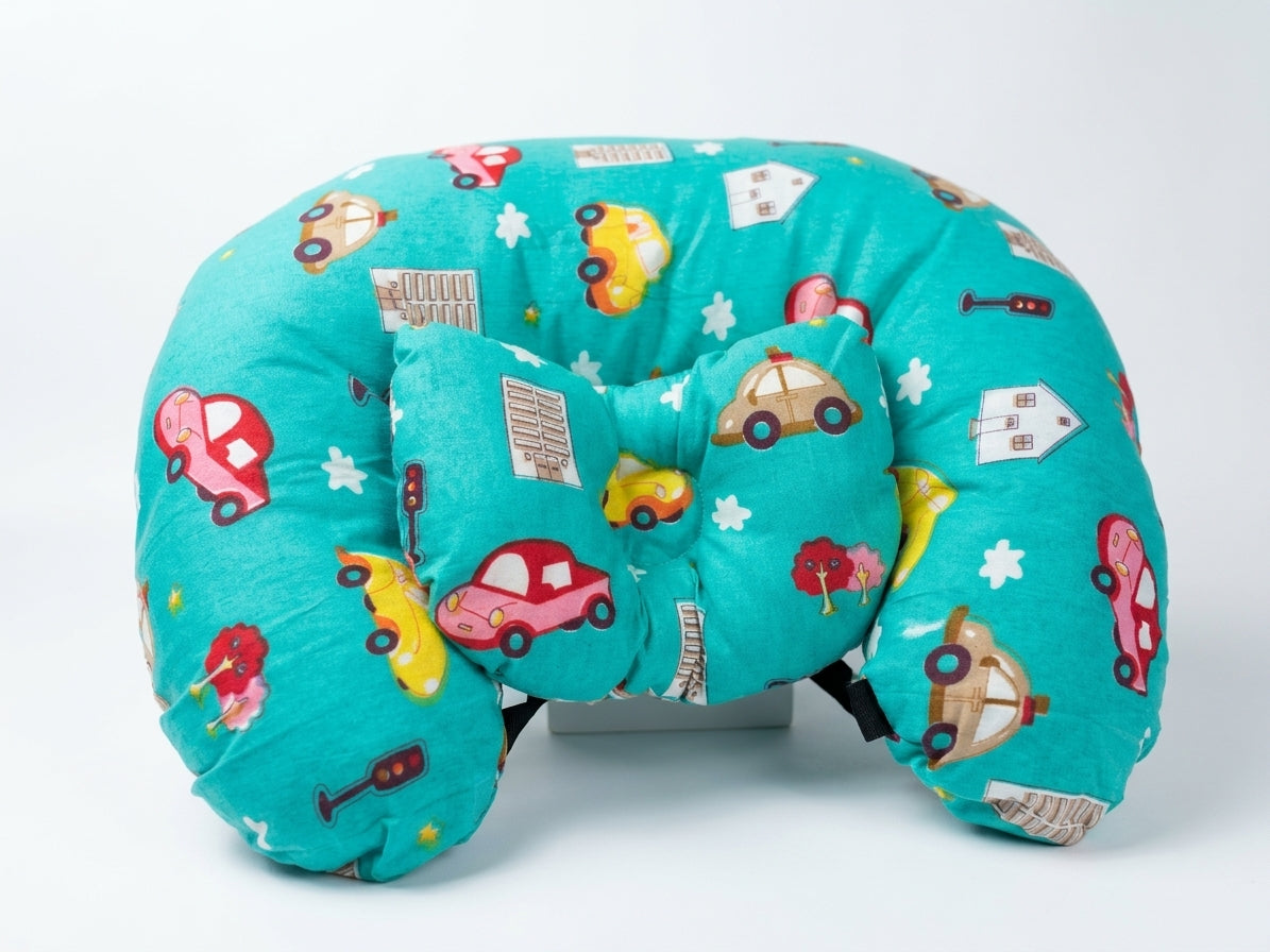 Nursing Pillow with Head Positioner made with Premium Cotton
